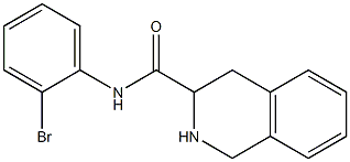 N-(2-bromophenyl)-1,2,3,4-tetrahydroisoquinoline-3-carboxamide Struktur