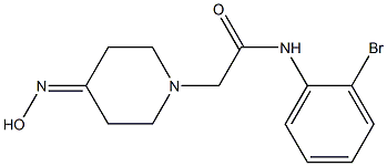 N-(2-bromophenyl)-2-[4-(hydroxyimino)piperidin-1-yl]acetamide|