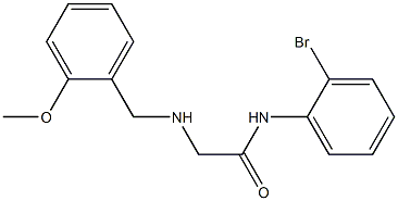 N-(2-bromophenyl)-2-{[(2-methoxyphenyl)methyl]amino}acetamide Struktur