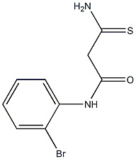 N-(2-bromophenyl)-2-carbamothioylacetamide Struktur