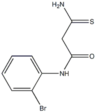 N-(2-bromophenyl)-2-carbamothioylacetamide 结构式