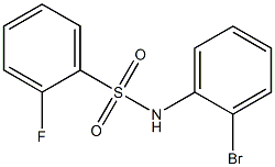 N-(2-bromophenyl)-2-fluorobenzenesulfonamide Struktur