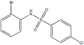 N-(2-bromophenyl)-4-chlorobenzenesulfonamide Structure