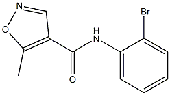 N-(2-bromophenyl)-5-methylisoxazole-4-carboxamide Struktur