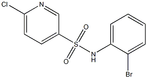 N-(2-bromophenyl)-6-chloropyridine-3-sulfonamide Struktur