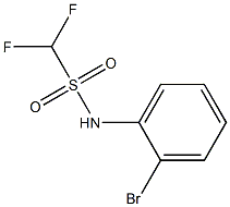 N-(2-bromophenyl)difluoromethanesulfonamide 化学構造式