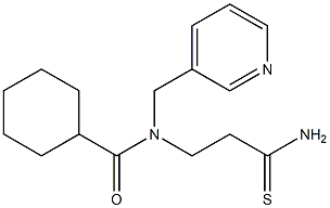 N-(2-carbamothioylethyl)-N-(pyridin-3-ylmethyl)cyclohexanecarboxamide