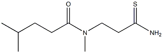 N-(2-carbamothioylethyl)-N,4-dimethylpentanamide Structure