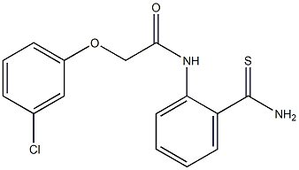 N-(2-carbamothioylphenyl)-2-(3-chlorophenoxy)acetamide