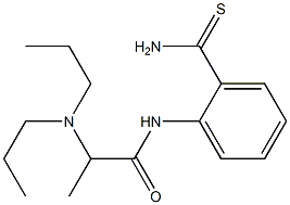 N-(2-carbamothioylphenyl)-2-(dipropylamino)propanamide Structure