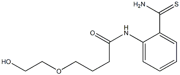 N-(2-carbamothioylphenyl)-4-(2-hydroxyethoxy)butanamide Structure