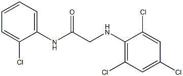 N-(2-chlorophenyl)-2-[(2,4,6-trichlorophenyl)amino]acetamide Structure