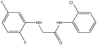 N-(2-chlorophenyl)-2-[(2,5-difluorophenyl)amino]acetamide Struktur