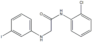 N-(2-chlorophenyl)-2-[(3-iodophenyl)amino]acetamide Structure