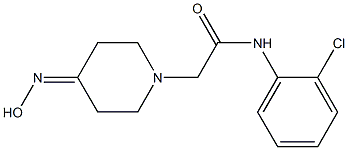 N-(2-chlorophenyl)-2-[4-(hydroxyimino)piperidin-1-yl]acetamide Structure