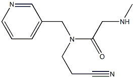 N-(2-cyanoethyl)-2-(methylamino)-N-(pyridin-3-ylmethyl)acetamide Structure