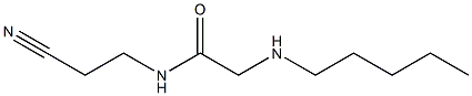 N-(2-cyanoethyl)-2-(pentylamino)acetamide 结构式