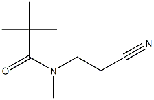 N-(2-cyanoethyl)-N,2,2-trimethylpropanamide,,结构式