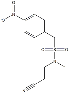 N-(2-cyanoethyl)-N-methyl(4-nitrophenyl)methanesulfonamide Structure