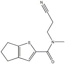 N-(2-cyanoethyl)-N-methyl-4H,5H,6H-cyclopenta[b]thiophene-2-carboxamide 结构式