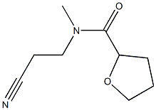 N-(2-cyanoethyl)-N-methyloxolane-2-carboxamide Struktur