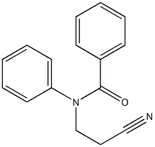 N-(2-cyanoethyl)-N-phenylbenzamide 化学構造式