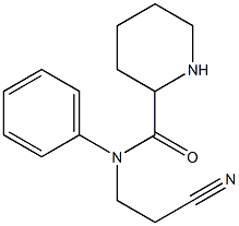 N-(2-cyanoethyl)-N-phenylpiperidine-2-carboxamide Struktur