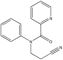 N-(2-cyanoethyl)-N-phenylpyridine-2-carboxamide Struktur