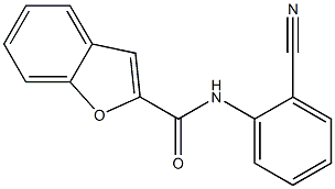 N-(2-cyanophenyl)-1-benzofuran-2-carboxamide,,结构式