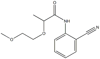 N-(2-cyanophenyl)-2-(2-methoxyethoxy)propanamide Structure