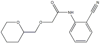 N-(2-cyanophenyl)-2-(oxan-2-ylmethoxy)acetamide Structure