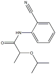 N-(2-cyanophenyl)-2-(propan-2-yloxy)propanamide Struktur