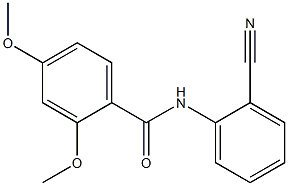 N-(2-cyanophenyl)-2,4-dimethoxybenzamide,,结构式