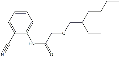 N-(2-cyanophenyl)-2-[(2-ethylhexyl)oxy]acetamide Structure