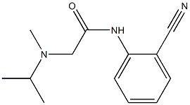 N-(2-cyanophenyl)-2-[methyl(propan-2-yl)amino]acetamide Struktur