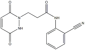 N-(2-cyanophenyl)-3-(3,6-dioxo-1,2,3,6-tetrahydropyridazin-1-yl)propanamide Struktur