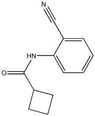 N-(2-cyanophenyl)cyclobutanecarboxamide Structure