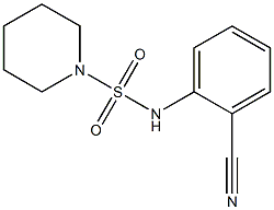 N-(2-cyanophenyl)piperidine-1-sulfonamide Struktur