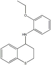 N-(2-ethoxyphenyl)-3,4-dihydro-2H-1-benzothiopyran-4-amine Struktur