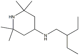 N-(2-ethylbutyl)-2,2,6,6-tetramethylpiperidin-4-amine,,结构式