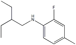 N-(2-ethylbutyl)-2-fluoro-4-methylaniline Structure