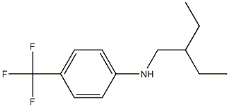 N-(2-ethylbutyl)-4-(trifluoromethyl)aniline,,结构式