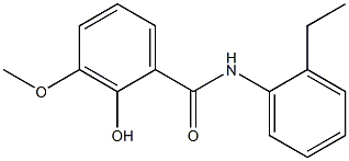 N-(2-ethylphenyl)-2-hydroxy-3-methoxybenzamide,,结构式
