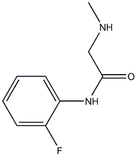 N-(2-fluorophenyl)-2-(methylamino)acetamide,,结构式