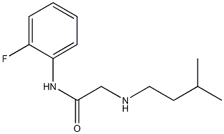 N-(2-fluorophenyl)-2-[(3-methylbutyl)amino]acetamide