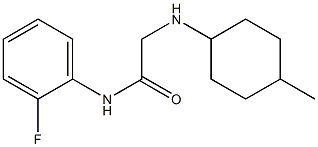 N-(2-fluorophenyl)-2-[(4-methylcyclohexyl)amino]acetamide Struktur