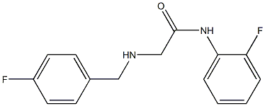 N-(2-fluorophenyl)-2-{[(4-fluorophenyl)methyl]amino}acetamide,,结构式
