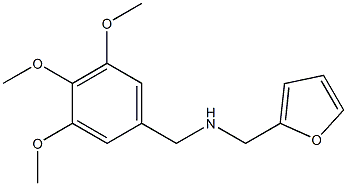 N-(2-furylmethyl)-N-(3,4,5-trimethoxybenzyl)amine 化学構造式