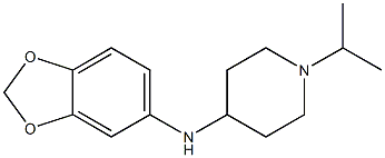 N-(2H-1,3-benzodioxol-5-yl)-1-(propan-2-yl)piperidin-4-amine 化学構造式