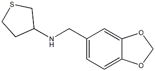N-(2H-1,3-benzodioxol-5-ylmethyl)thiolan-3-amine 结构式